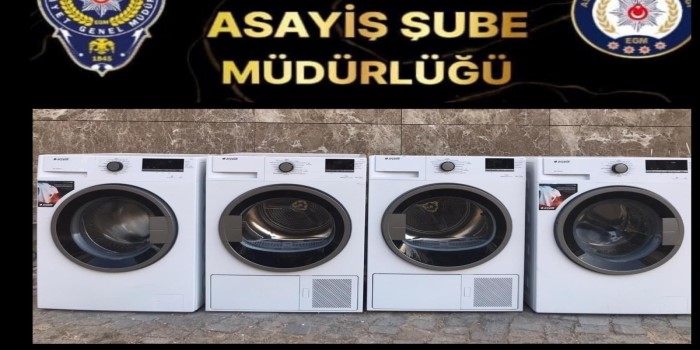 Çamaşır makinelerini çalan şüpheliler yakalandı